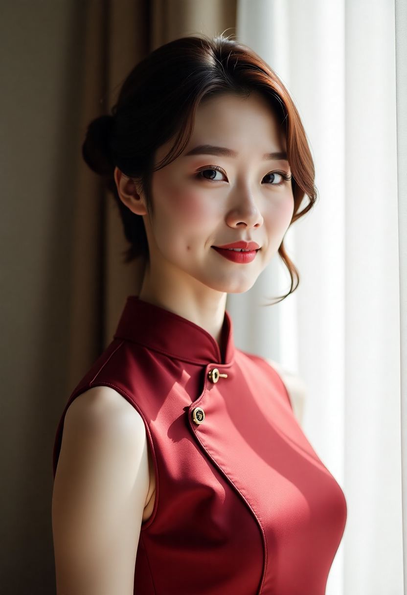 剪辑台旁的工作照